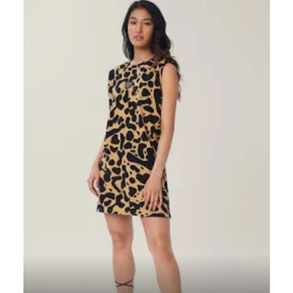 Revolve Lita by Ciara Printed Cheetah Muscle Tee Dress Size XL NWT